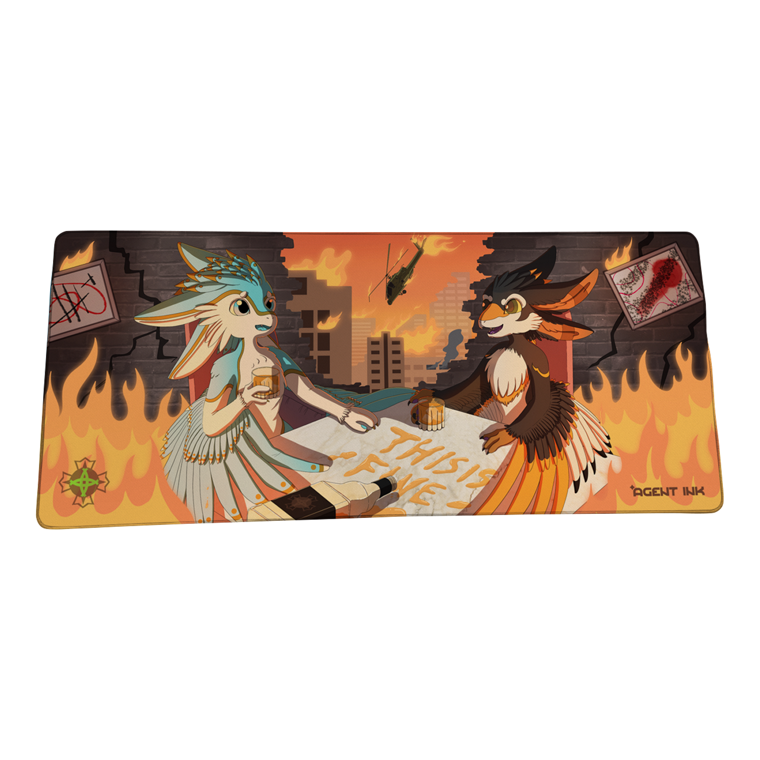 Pauseacorn and Ali Avali Mousepad